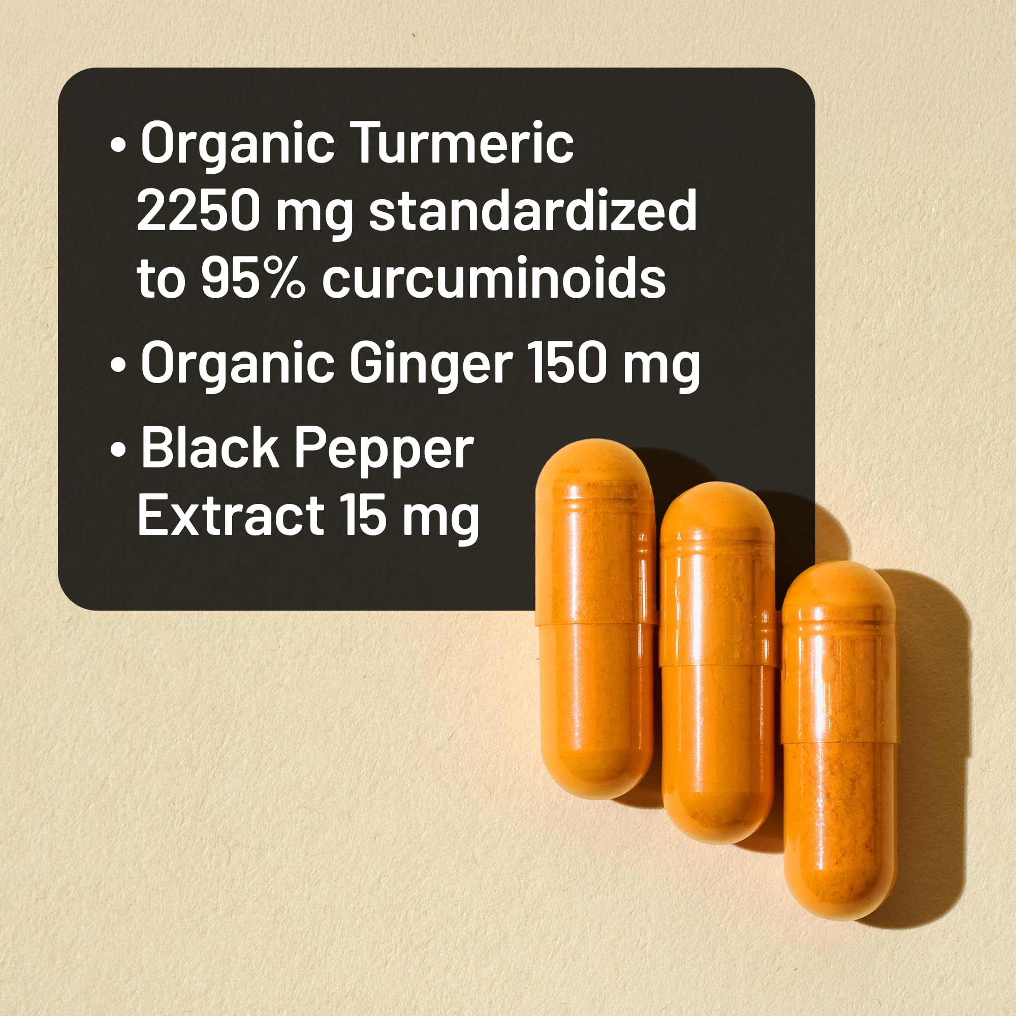 NatureWise Turmeric Curcumin + Ginger 2400 mg - Ultra High Curcuminoids 2100 mg - Turmeric Extract + Ginger - Extra Strength & Absorption - Vegan, Non-GMO - 90 Count[30-Day Supply]