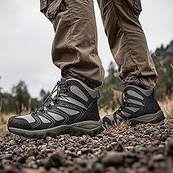 NORTIV 8 Men's Ankle High Waterproof Hiking Boots