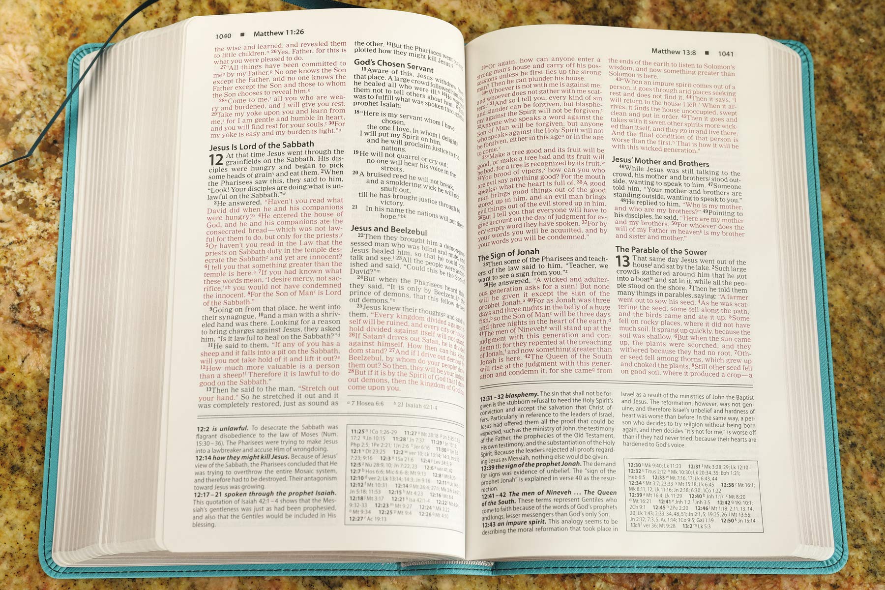 NIV, Foundation Study Bible, Leathersoft, Teal, Red Letter NIV, Foundation Study Bible, Leathersoft, Teal, Red Letter Imitation Leather