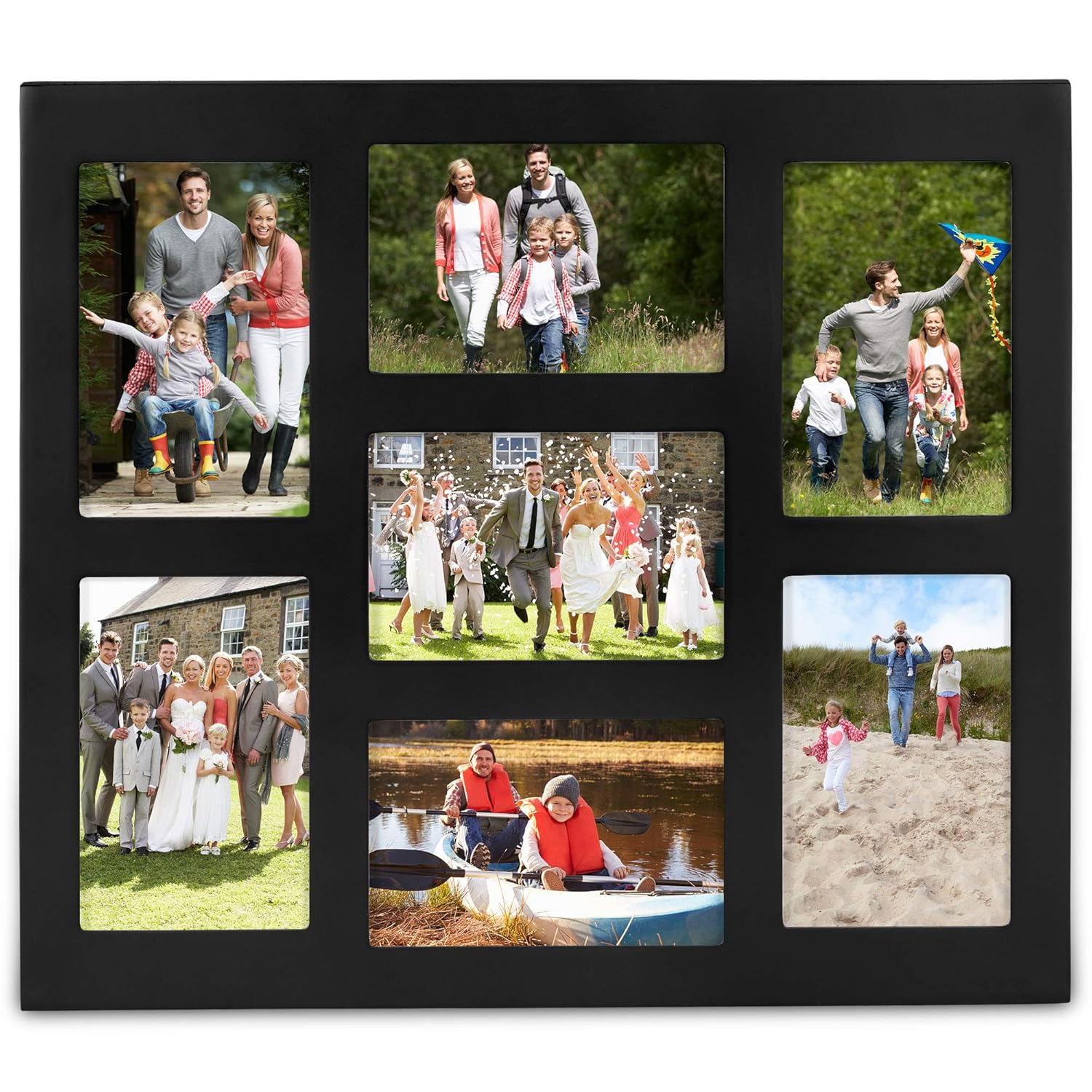 VonHaus 7X Decorative Collage Picture Frames Multiple 4x6 Photos