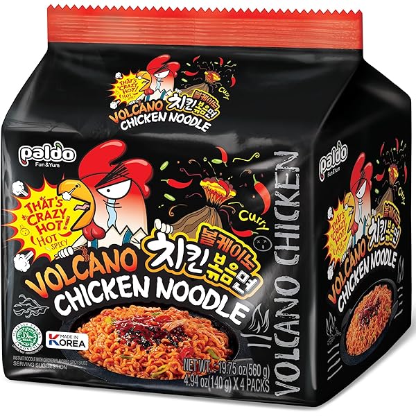 Amazon.com : Paldo Fun & Yum Volcano Extremely Hot & Spicy Stir