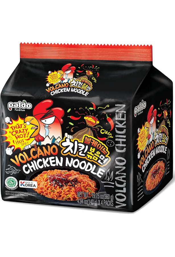 Amazon.com : Paldo Fun & Yum Volcano Extremely Hot & Spicy Stir