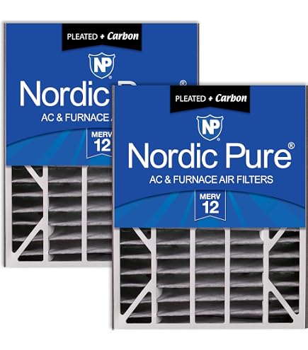 Nordic Pure 18x24x2 Pleated MERV 12 Plus Carbon AC Furnace Air Filters Qty 3 - Bed Bath & Beyond