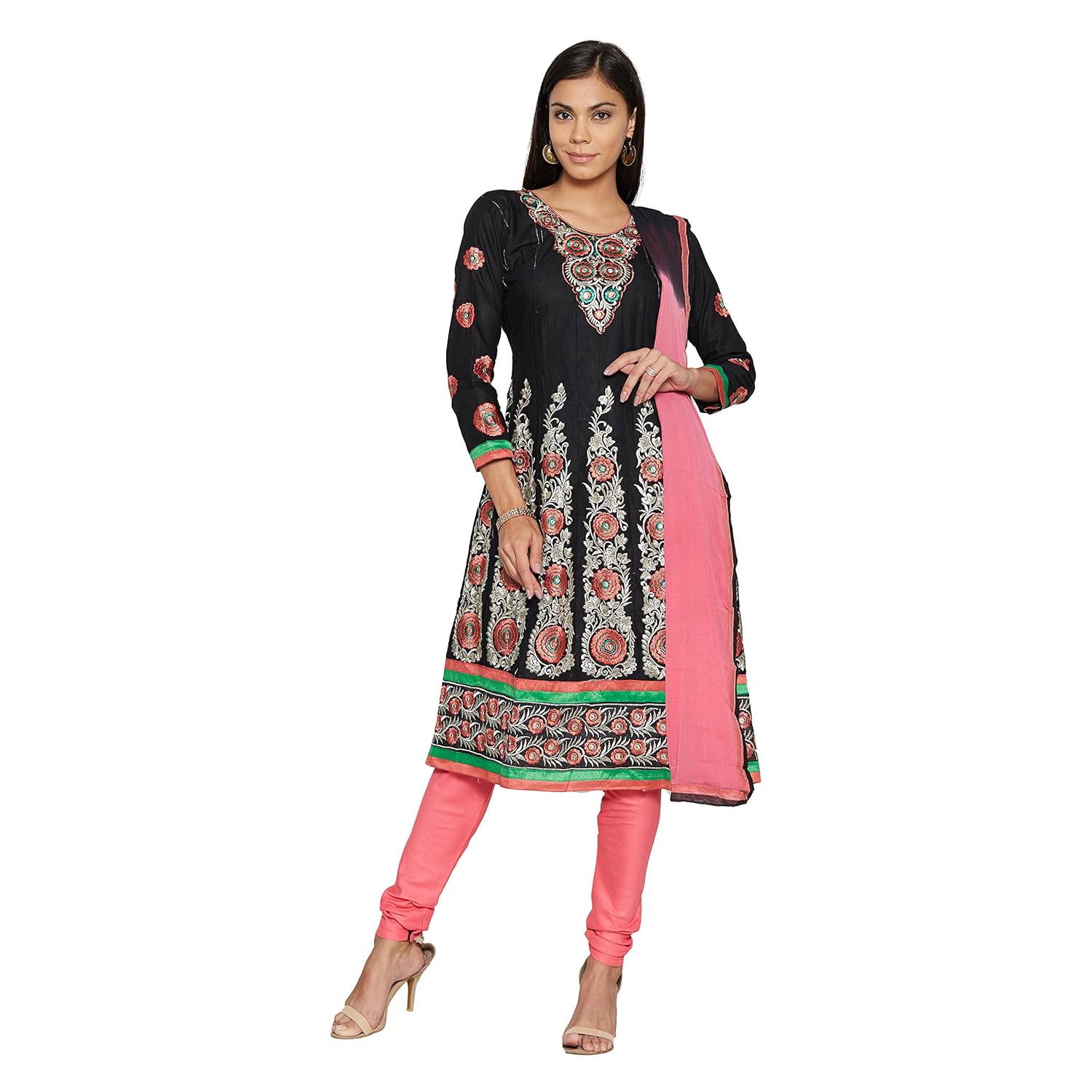 florence women's chanderi cotton salwar suit dupatta material (sb-3401)