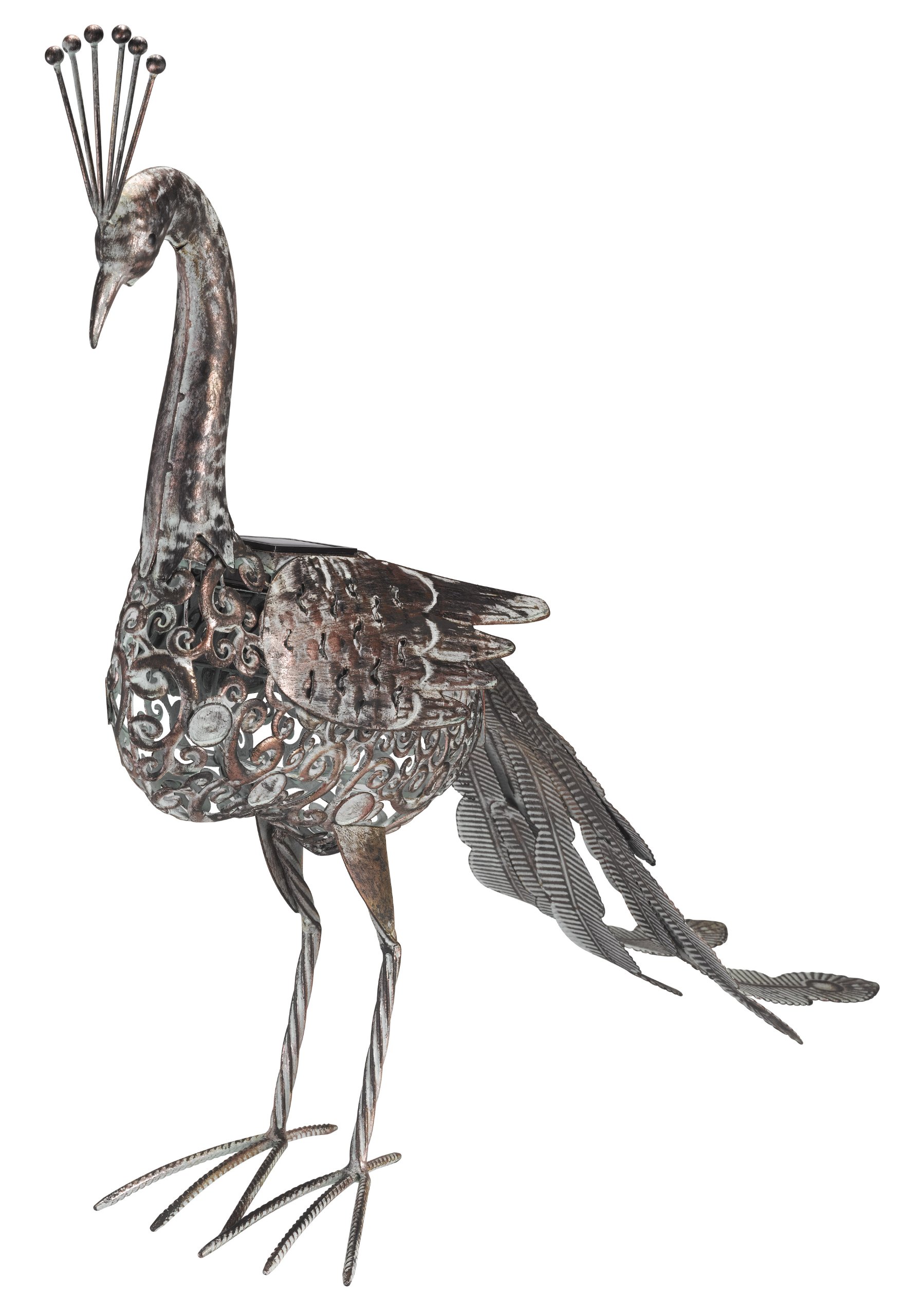 Altuna/bikain Smart Garden Products 1050740RS Solar Silhouette Peacock