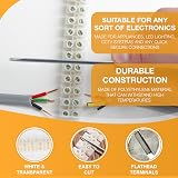 D.A.Y. Republic 4pk Clear Terminal Blocks 3A 15A Dual Row 12 Pos Wire Connectors view 3