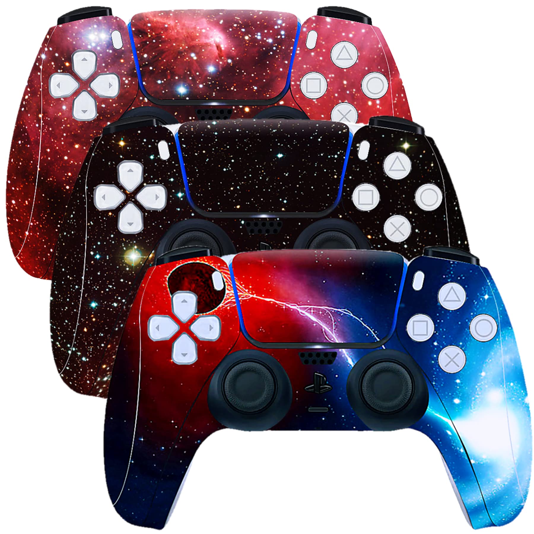 Skin for Ps5 Controller, 3pcs Whole Body Vinyl