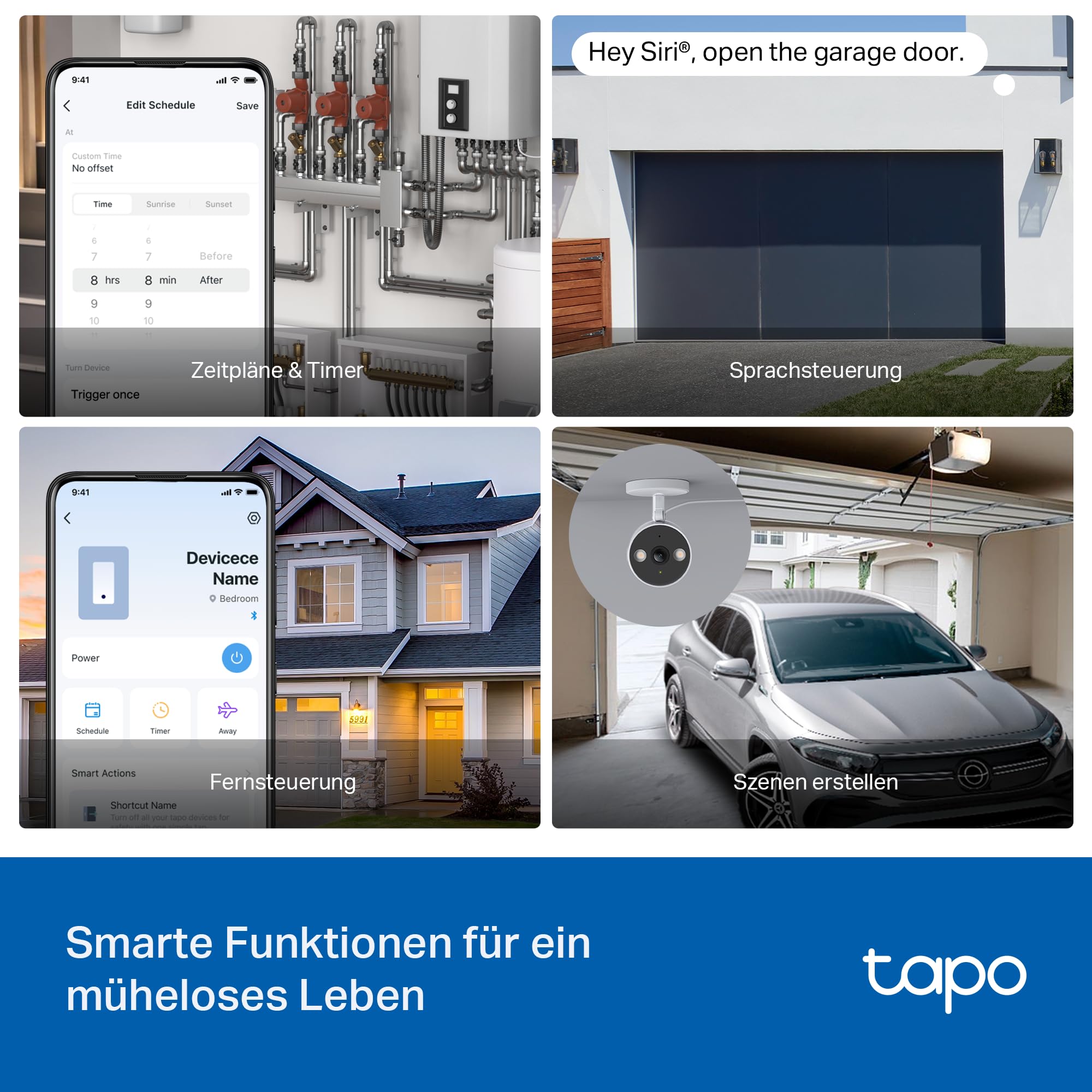 Tapo S110E WLAN und Bluetooth Smart Relaisschalter, Dry/Wet Contact, 1 Kanal, 10A, Lichtschalter, Garagentoröffner, Energieerfassung, Kompatibel Mit Alexa, Matter, Kein Hub Erforderlich 6
