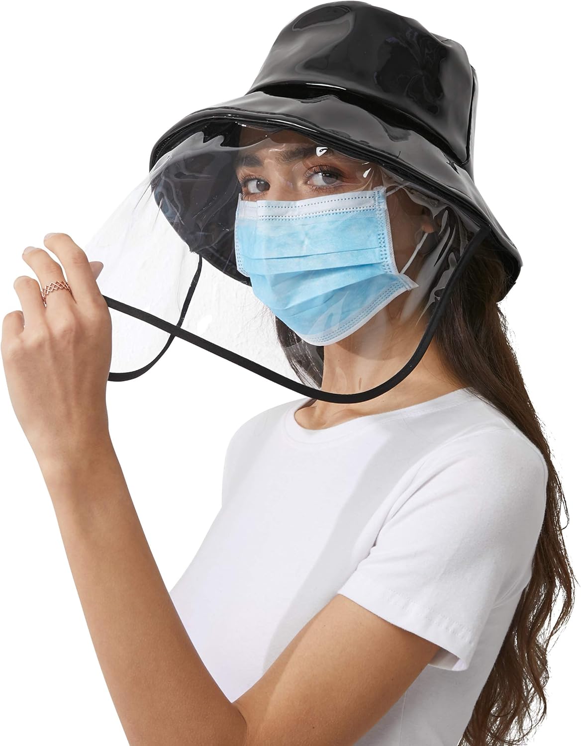 women's rain hat with chin strap