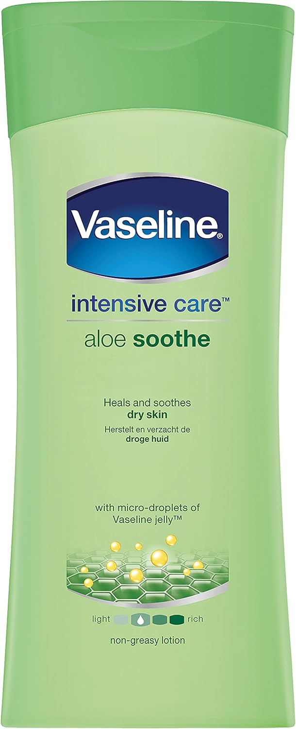 Vaseline Intensive Care Aloe Soothe Body Lotion 400 ml, WHITE, 400 ml (Pack of 1)
