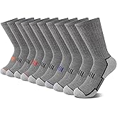 Comfoex 10 Pairs Boys Socks Crew Athletic Calf Long Socks Half Cushioned Socks For Kids 4-6 6-8 8-10 Years Old