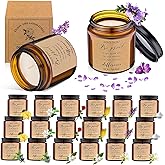 MTLEE 20 Pcs Thank You Gifts Candles 3.5 oz Employee Appreciation Inspirational Scented Soy Wax Candle Thank You Gift Christmas Gifts for Coworker Women Volunteer Teacher(Classic,Brown)