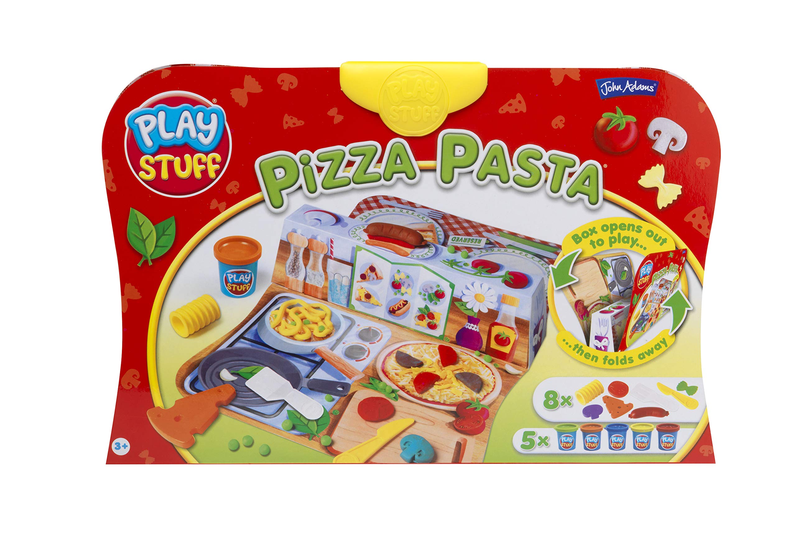 John Adams Playstuff Dough 'Pizza Pasta' (5 pots)
