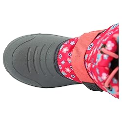 Northside Girl's Frosty Snow Boot, Fuchsia/Coral, 3