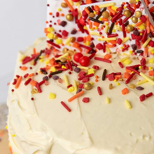 SWEETS INDEED SPRINKLES, PATRIOTIC EDIBLE SPRINKLE MIX, RED BLUE GOLD, 4TH OF JULY, PERFECT FOR CAKE DECORATIONS, BAKING, ICE CREAM, COOKIES, CUPCAKE TOPPER FOR BIRTHDAY, DAIRY FREE, 4 OUNCES (PATRIOTIC) (THANKFUL)