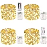 4-Pack 33FT 100 LED Fairy Lights Battery Operated