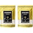 Soeos Premium Sushi Rice, 4 lb (2 Pack), Calrose Rice, Medium Grain, White Sticky Rice,Perfect for Making Sushi Rolls