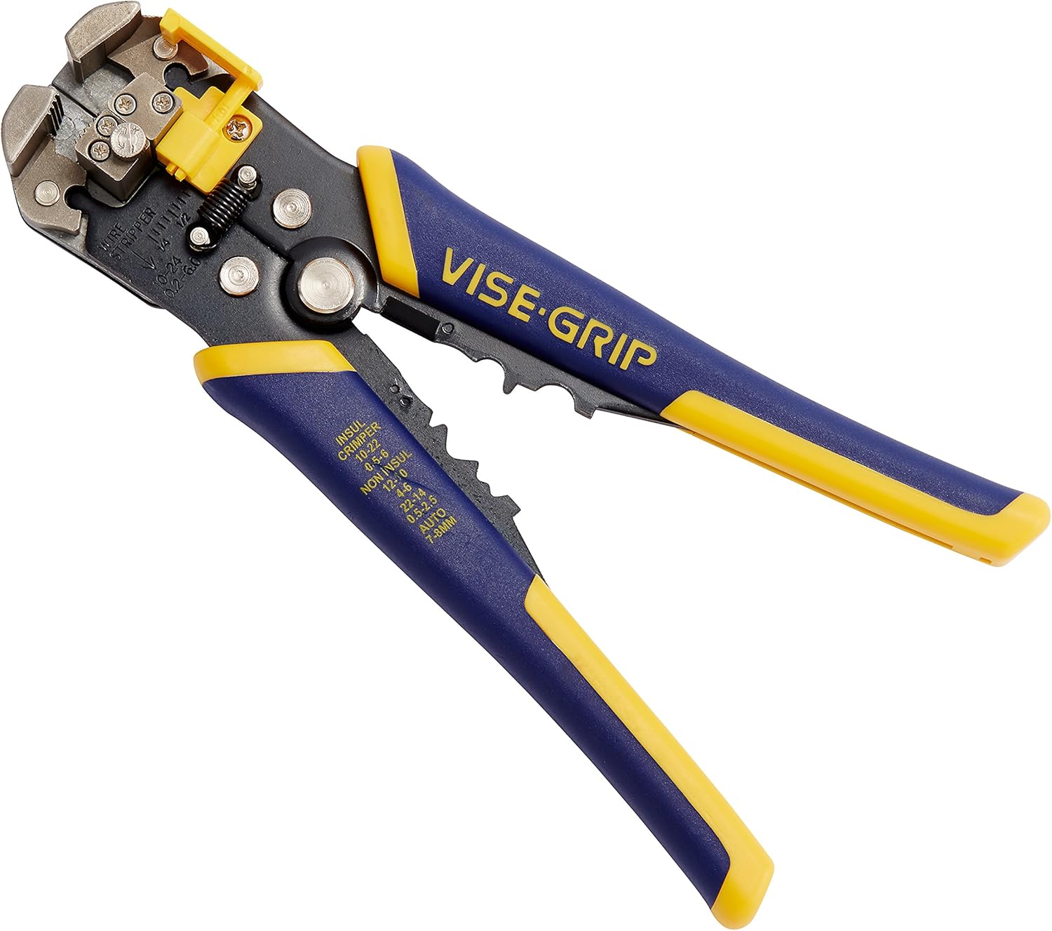 IRWIN VISE-GRIP Wire Stripper, Self-Adjusting, 8-Inch (2078300) - Wire Stripping Tool - 