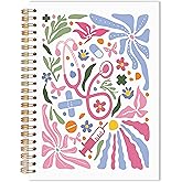 URLLUAE Boho Floral Nurse Notebook, Nurse Appreciation Gifts Journals for Women, Nursing Aesthetic Spiral Notebook Journals for Work School, Nursing Office Supplies Gifts, 5.5x8.3 Inch