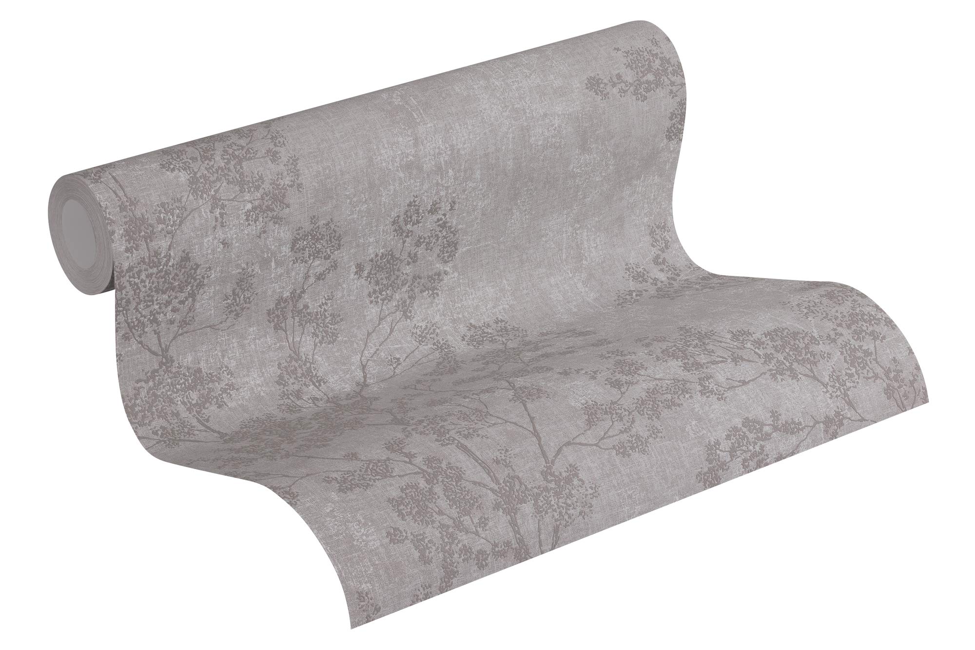 Forest Wallpaper Cosy & Relax New Walls A.S. Création Non-Woven Wallpaper 10.05 m x 0.53 m Grey Brown Made in Germany 373971 37397-1