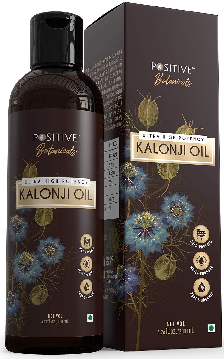 POSITIVE Kalonji Oil for Hair Growth & Overall Wellness Black Seed