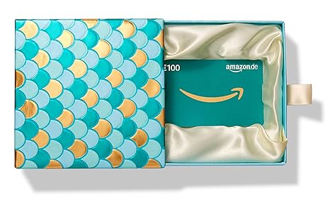 Amazon.de Geschenkkarte in Geschenkbox (Premium Mint und Gold) - mit kostenloser Lieferung per Post