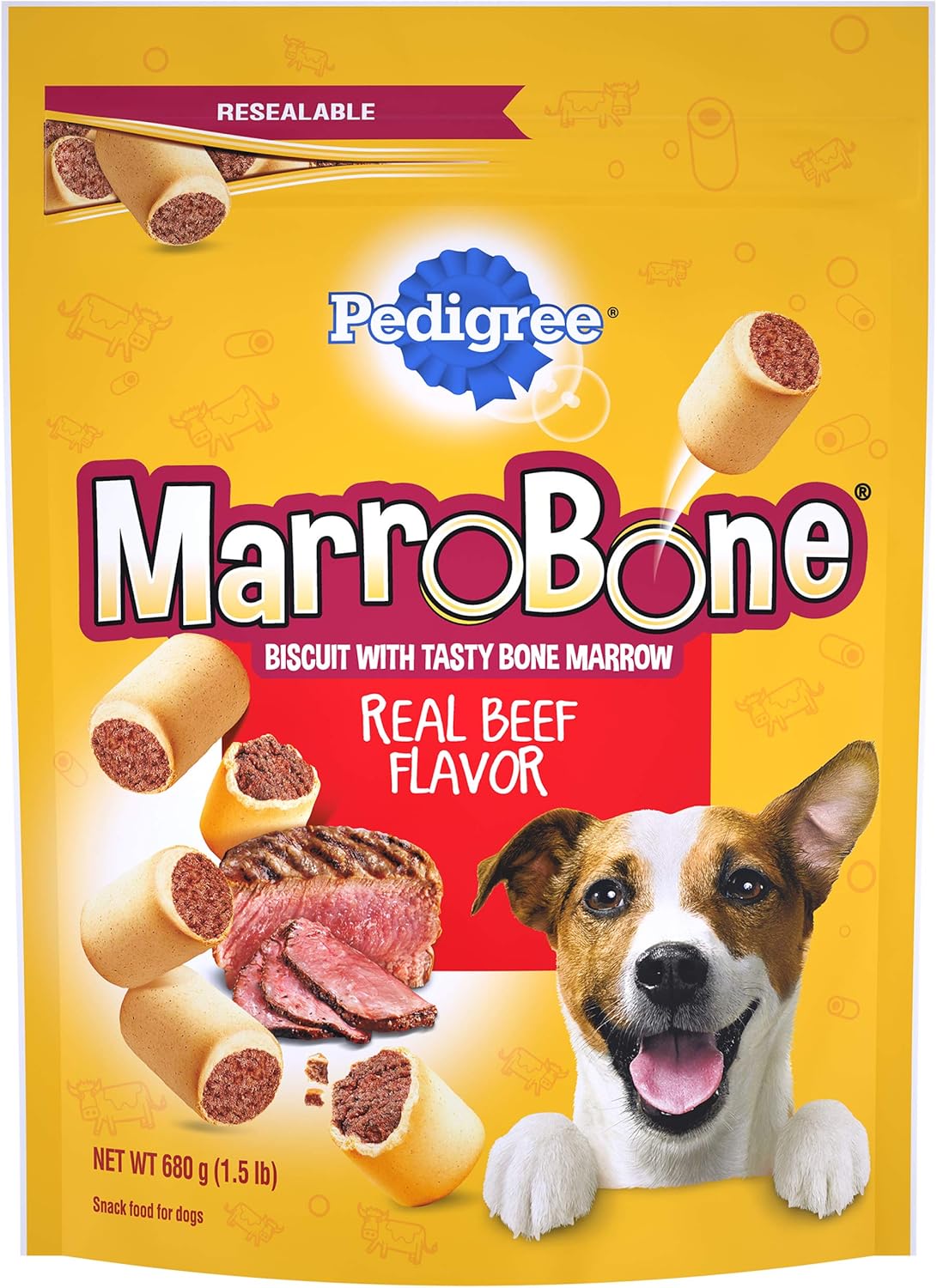 Pedigree Marrobone Dog Treats, Beef Flavor