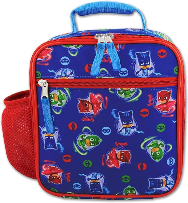 PJ Masks Boy's Girl's Soft Insulated School Lunch Box (One Size, Blue
