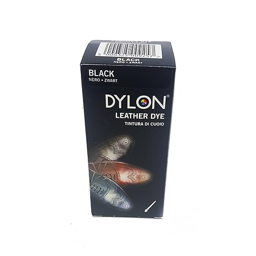 Dylon 2100310101 Tintura Per Scarpe Di Pelle 50 Ml Colore Nero