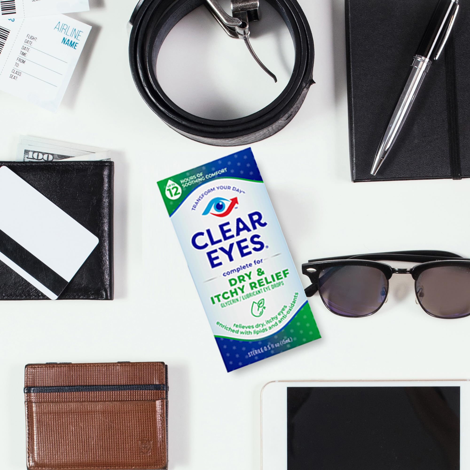 Clear Eyes Dry & Itchy Eye Relief Eye Drops, 0.5 Fl Oz