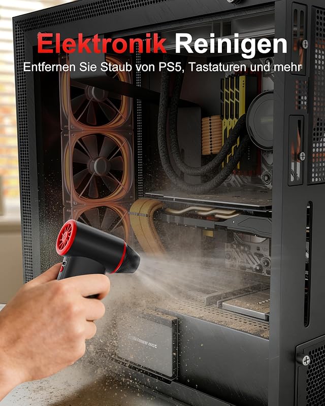 F3 150000RPM Kabelloser Mini-Staubgebläse für PC & Auto