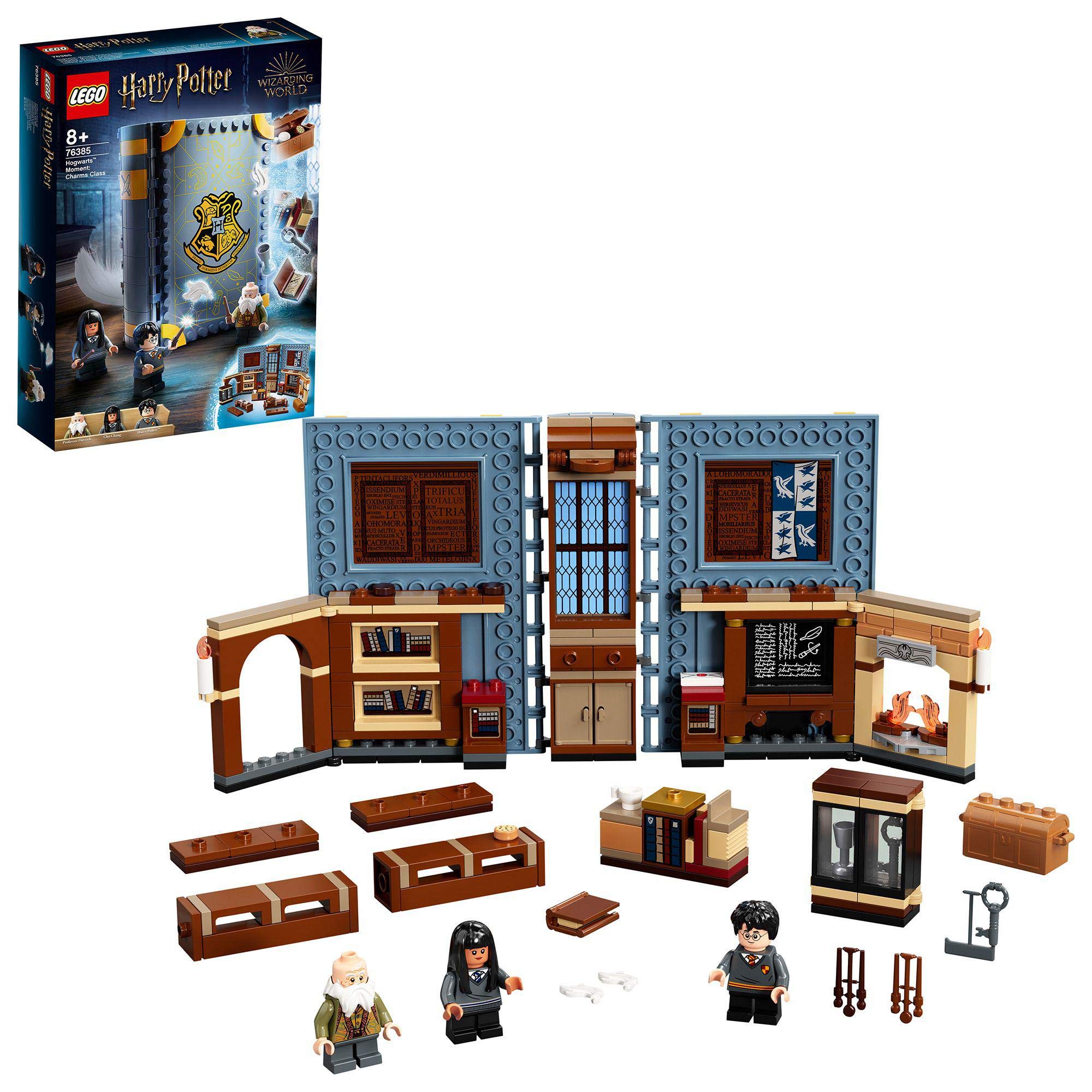 LEGO 76385 Harry Potter Hogwarts Moment: Charms Class, Collectible Book Toy, Travel Case, Portable Playset