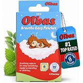 Olbas Breathe Easy Patches, Natural Sinus and Nasal Relief for Kids Ages 3+ | Eucalyptus Infused, Non-Drowsy Long Lasting Soothing Vapor Patches (1 Pack &ndash; 6 Patches)