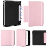 Vane Oak Magnetic Detachable Case for 7" Kobo Libra Colour (2024) | Magnetic Detachable, Auto Wake/Sleep, Slim PU Leather Case, Soft TPU Edge, Lightweight, For Bookish Travelers, Pink