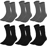 Chicingyou 6 Pairs Toe Sock Liners for Hiking Five-Finger Crew Liner Socks Men Ultra-lightweight Winter Warm for Cold Weather Running Athletic Women Adult