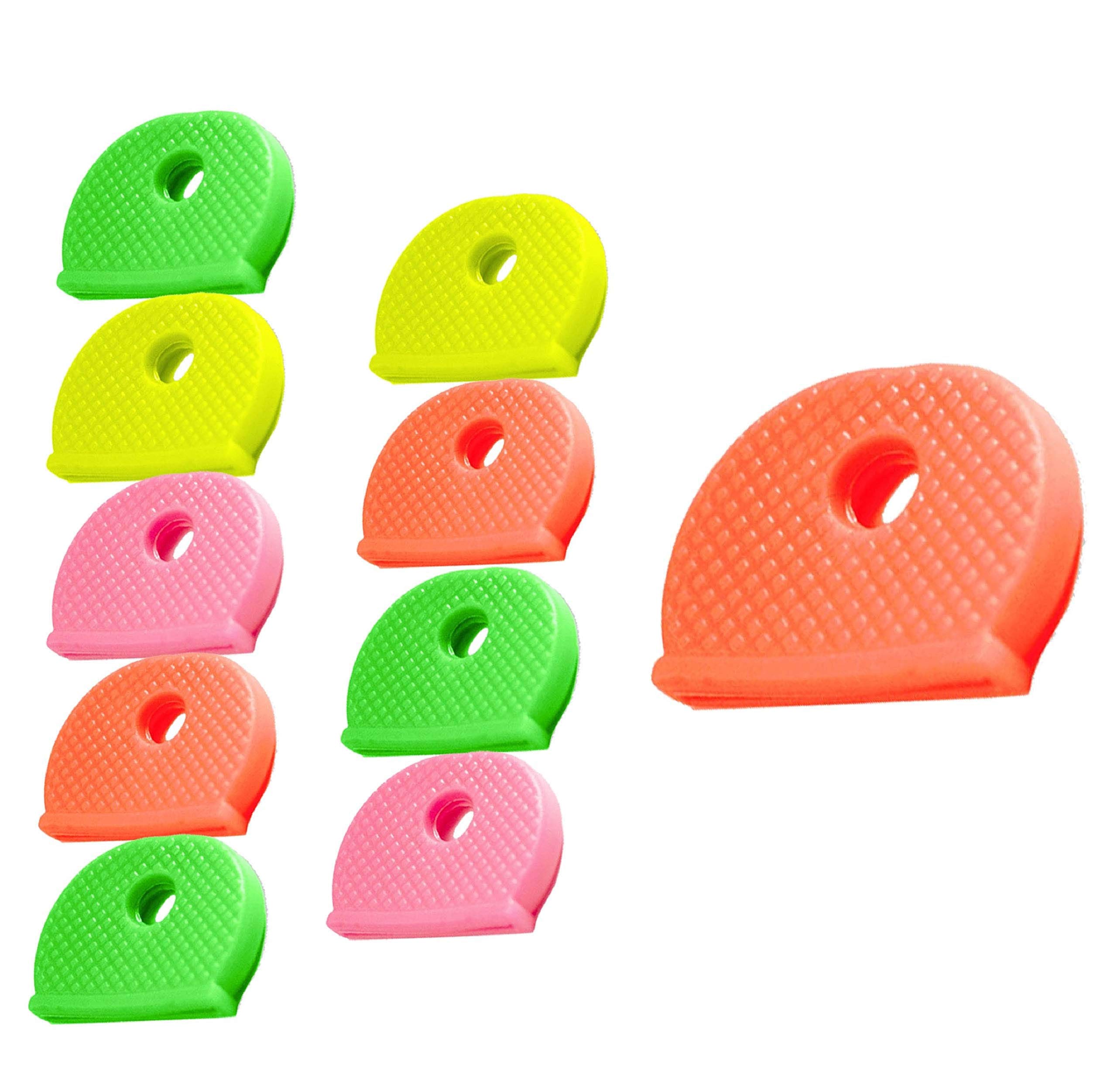Lucky Line Standard Key Caps, 4 Neon Colors, 200 Per Box, (16507), Assorted Neon 200