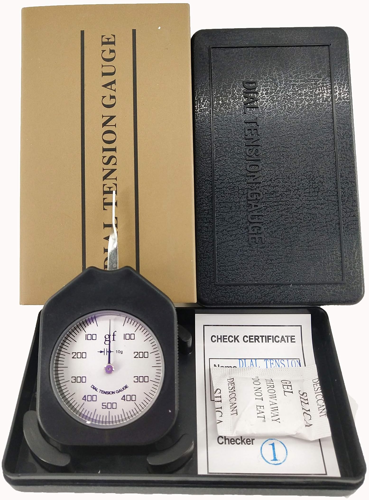 HFBTE ATG-500-1 Single Pointer Tension Meter Gauge Tester with Pocket Size 100-500-100g Measurement Range Gram Force Meter