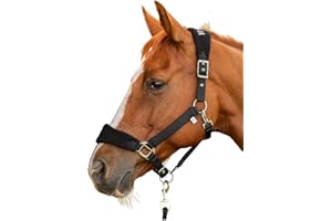 Equinavia Saga Fleece Padded Breakaway Halter - Black - Horse
