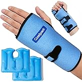 Comfpack Large Wrist Ice Pack Wrap for Carpal Tunnel Relief with 2 Gel Packs, Long Lasting Cold for Wrist Pain Relief, Adjust