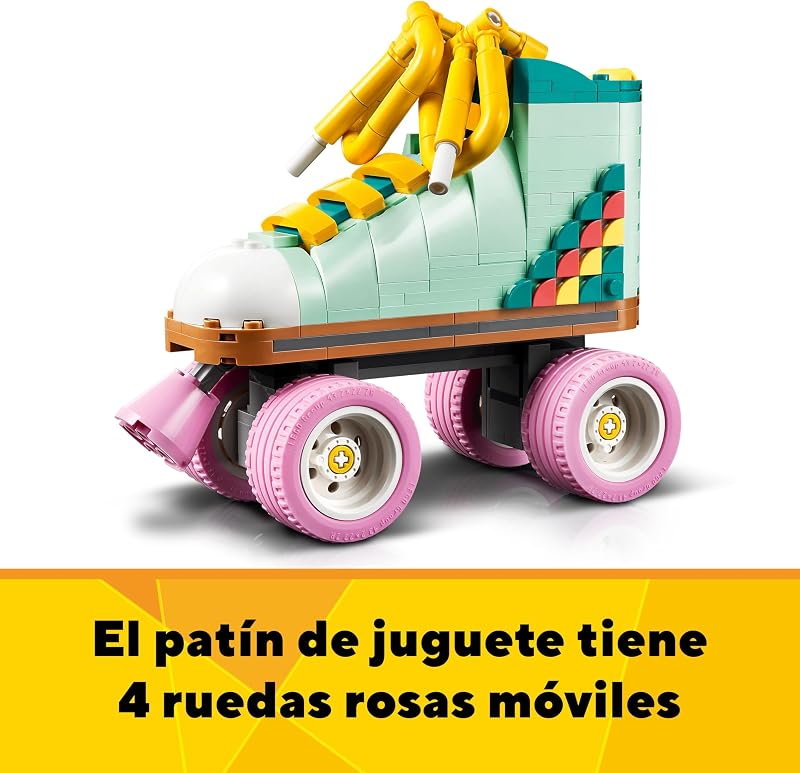 Lego creator skate retrô 3 em 1 conversível em mini skate ou cassete de rádio de brinquedo articulado, conjunto de construção criativa como presente para meninos e meninas e skatistas a partir de 8 anos 31148