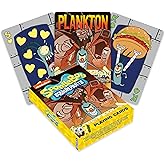 Aquarius Spongebob Squarepants Plankton Playing Cards, Chum Bucket Standard Deck with 54 Unique Designs Collectible Gift for Teens Adults