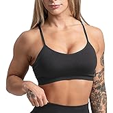 Gymreapers Seamless Sports Bra for Women - Wireless Compression Padded Supportive Bras for Gym, Yoga, & Fitness