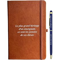 thumbnail image 2 of French Teacher Gift Set - Notebook & Pen For Educators With French Quotes 2 of 5