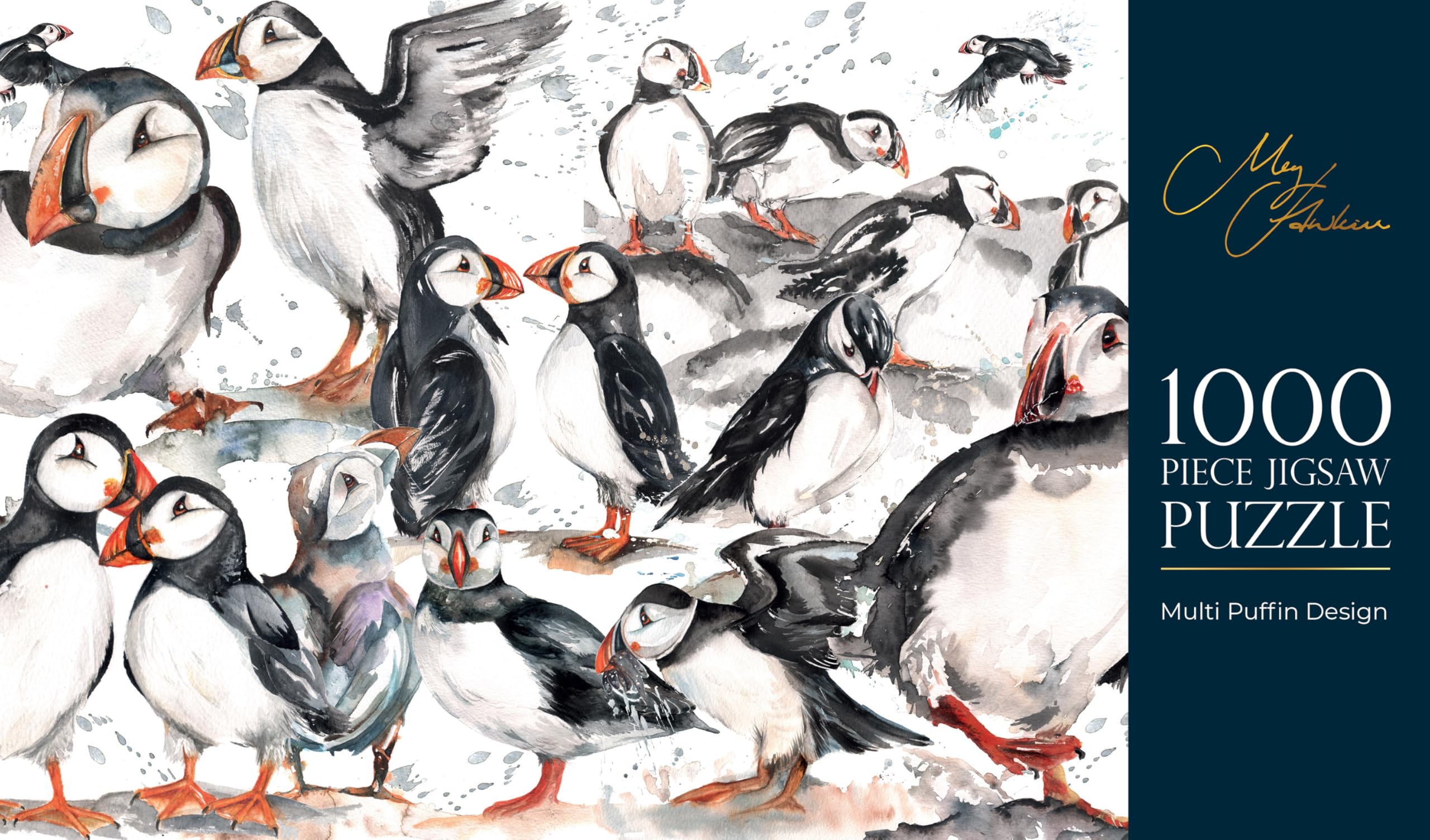 Nauticalia Meg Hawkins 1000-piece Puffins Puzzle, 50x70cm, not appicable
