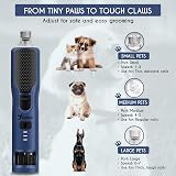 Candure 7-Speed Dog Nail Grinder 360° LED Light Rechargeable Cordless view 3