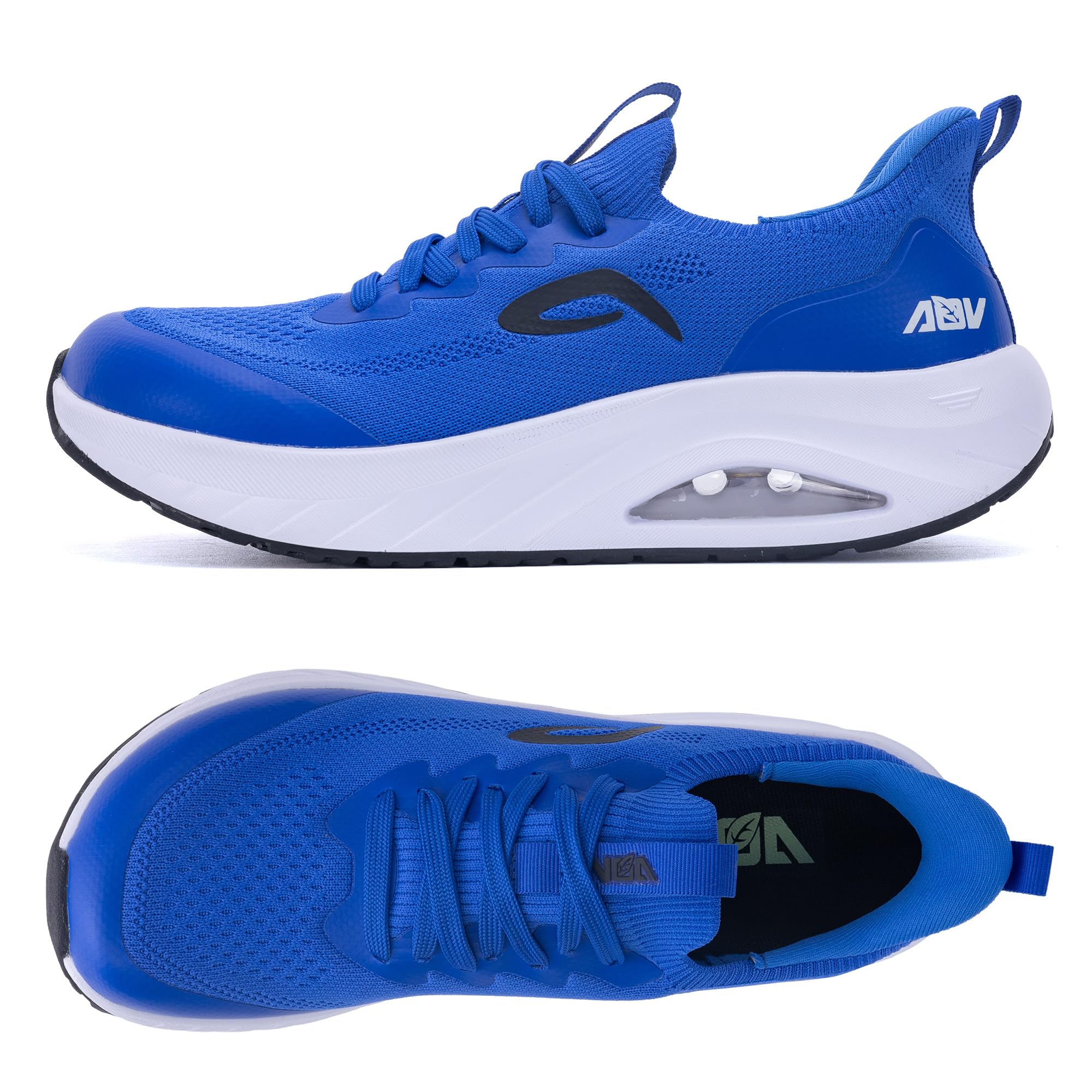 Photo 1 of Ttecon Wide Toe Box Mens Walking Shoes with Arch Support Wide Width Orthotic Sneaker for Plantar Fasciitis Slip On Tennis Running Shoes Blue Size 13