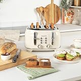 Salter Retro Kettle & Toaster Set Cream 1.7L 4-Slice 3kW COMBO-9352 view 7