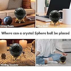 Amazing Gemstone Flower Stone Crystal Ball with