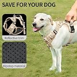 HEELE Dog Harness No Pull Adjustable Padded Reflective Camouflage S view 6