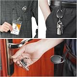 Vicloon Retractable Badge Reels 2pcs Heavy Duty Keychain 2 in 1 Clips view 7
